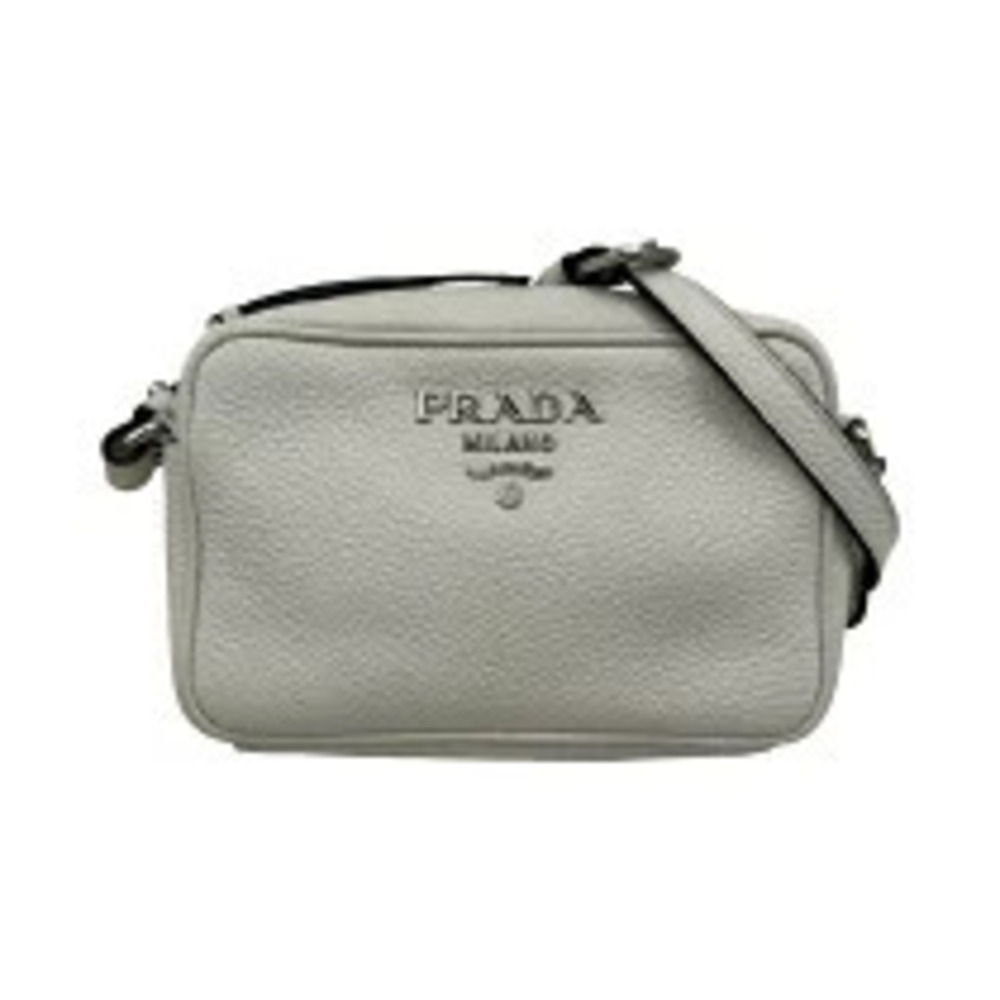 Prada Vitte Phoenix Leather Shoulder Bag White
